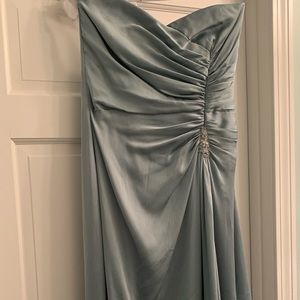 Floor length strapless dress